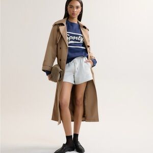 Abercrombie Tan Trench Coat